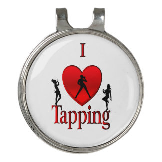 I Heart Tap Dance Golf Hat Clip