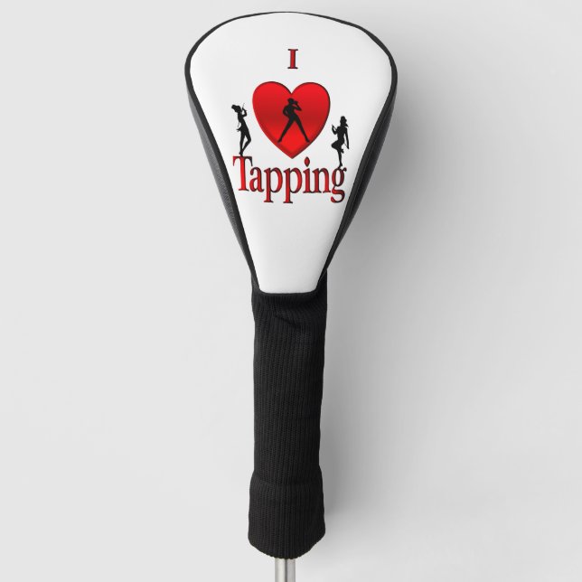 I Heart Tap Dance Golf Head Cover (Front)