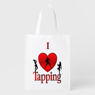 I Heart Tap Dance Grocery Bag