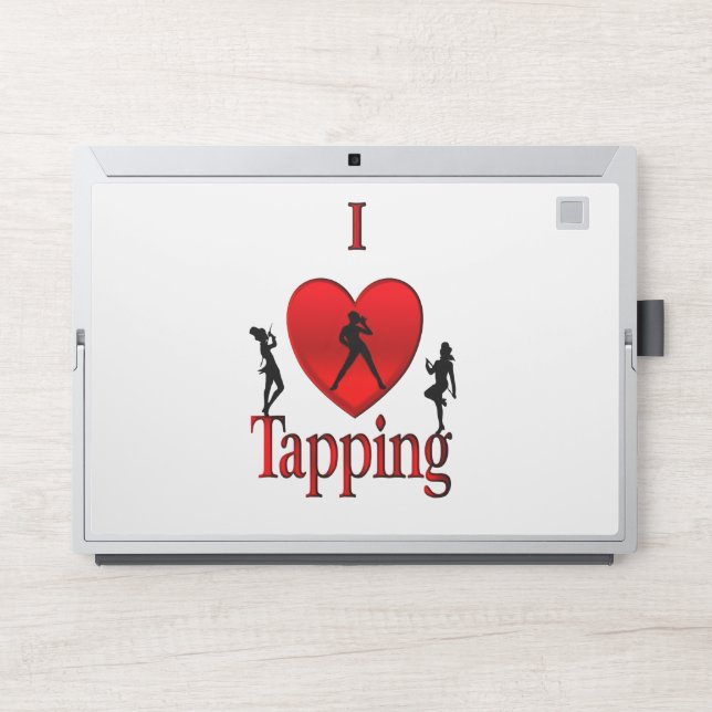 I Heart Tap Dance HP Laptop Skin (Front)