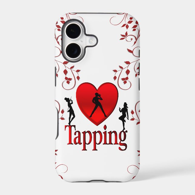 I Heart Tap Dance Iphone Case (Back)