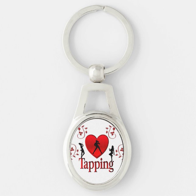 I Heart Tap Dance Keychain (Front)