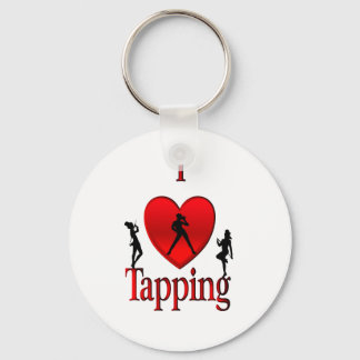 I Heart Tap Dance Keychain