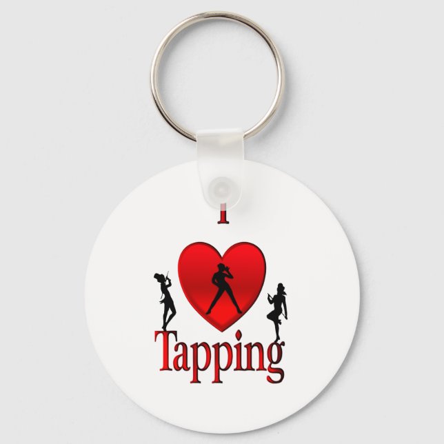 I Heart Tap Dance Keychain (Front)