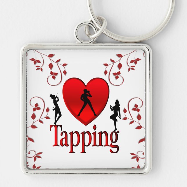 I Heart Tap Dance Keychain (Front)