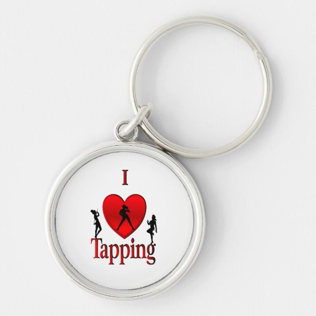 I Heart Tap Dance Keychain (Front)