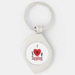 I Heart Tap Dance Keychain at Zazzle