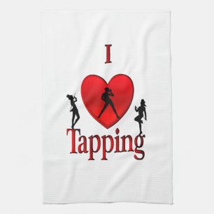 I Heart Tap Dance Kitchen Towel