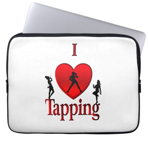 I Heart Tap Dance Laptop Sleeve