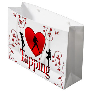 I Heart Tap Dance Large Gift Bag