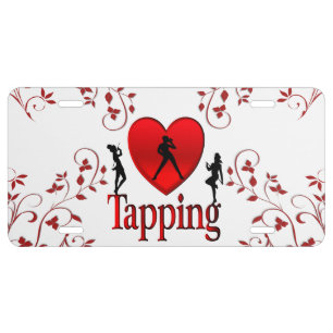 I Heart Tap Dance License Plate
