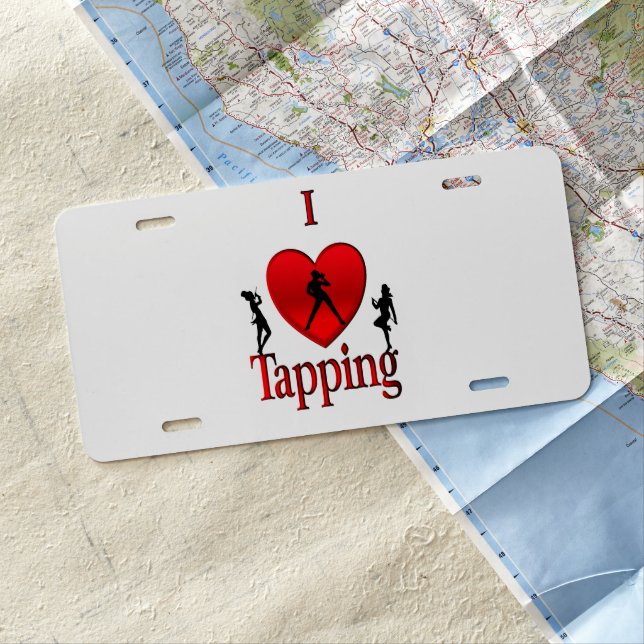 I Heart Tap Dance License Plate (In Situ)