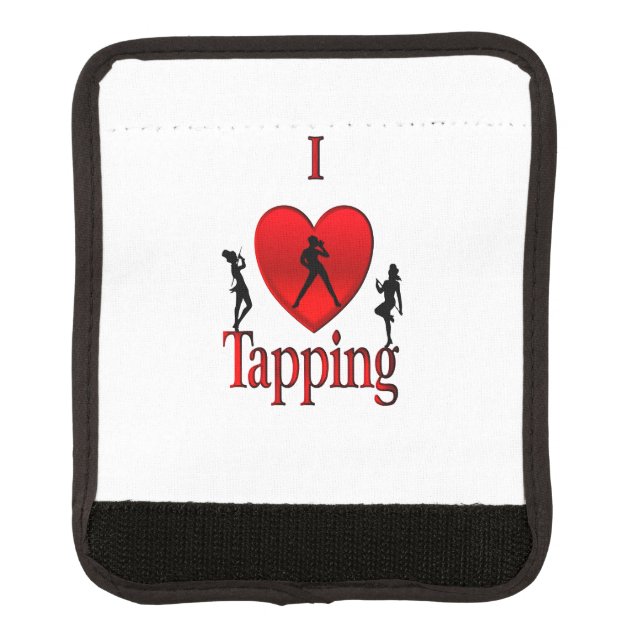 I Heart Tap Dance Luggage Handle Wrap (Front)