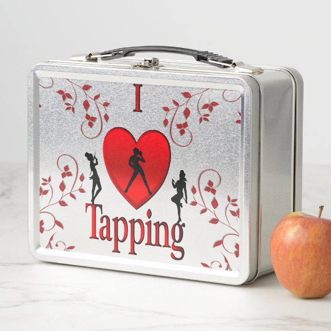 I Heart Tap Dance Metal Lunch Box (In Situ)