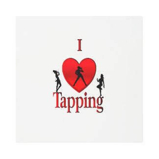 I Heart Tap Dance Metal Print