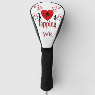 I Heart Tap Dance Monogram Golf Head Cover