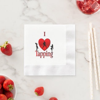 I Heart Tap Dance Napkins