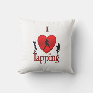 I Heart Tap Dance Outdoor Pillow