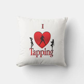 I Heart Tap Dance Outdoor Pillow