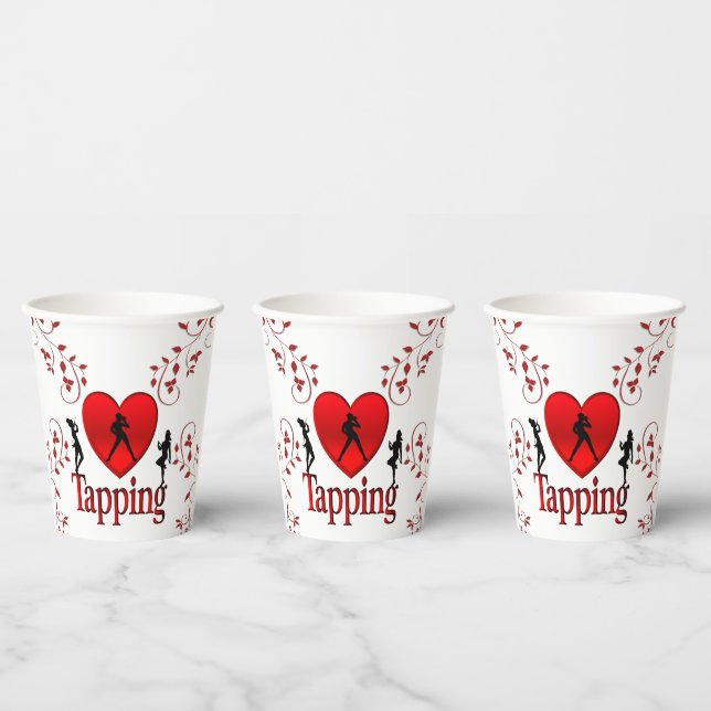 I Heart Tap Dance Paper Cups (Multi)
