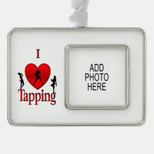 I Heart Tap Dance Personal Photo Christmas Ornament