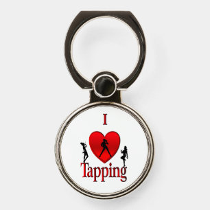 I Heart Tap Dance Phone Ring Stand
