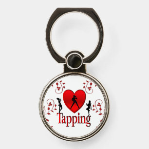 I Heart Tap Dance Phone Ring Stand