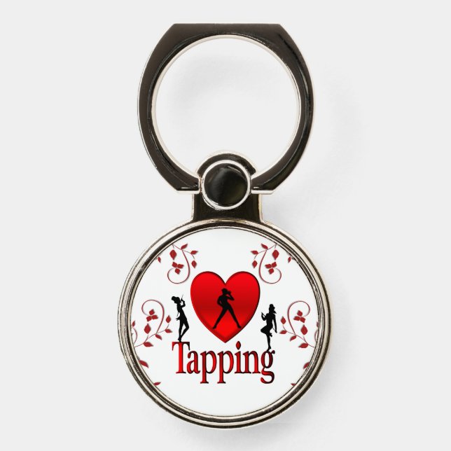 I Heart Tap Dance Phone Ring Stand (Front)
