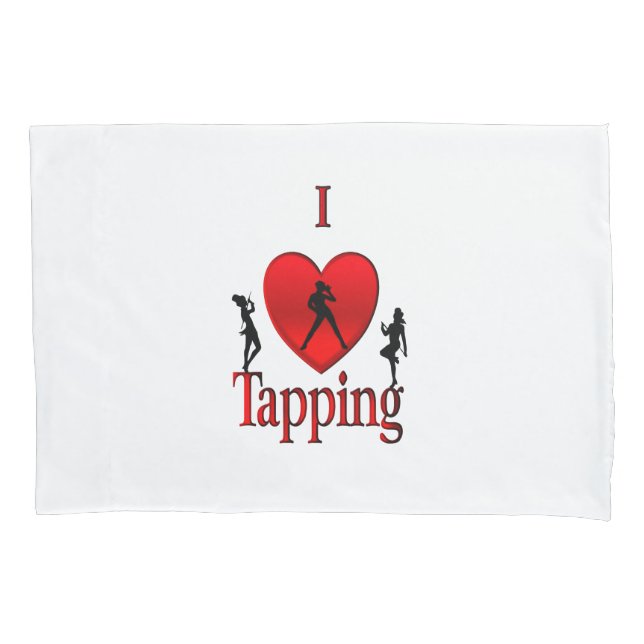 I Heart Tap Dance Pillow Case (Front)