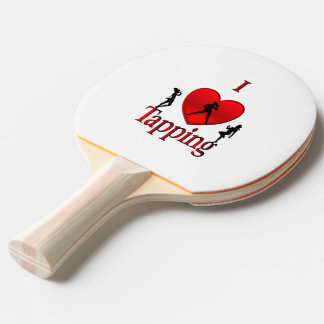 I Heart Tap Dance Ping Pong Paddle