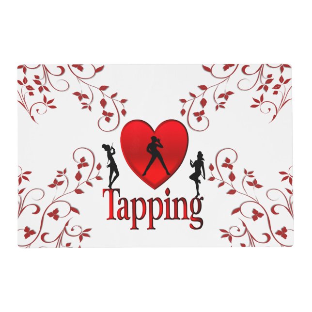 I Heart Tap Dance Placemat (Front)