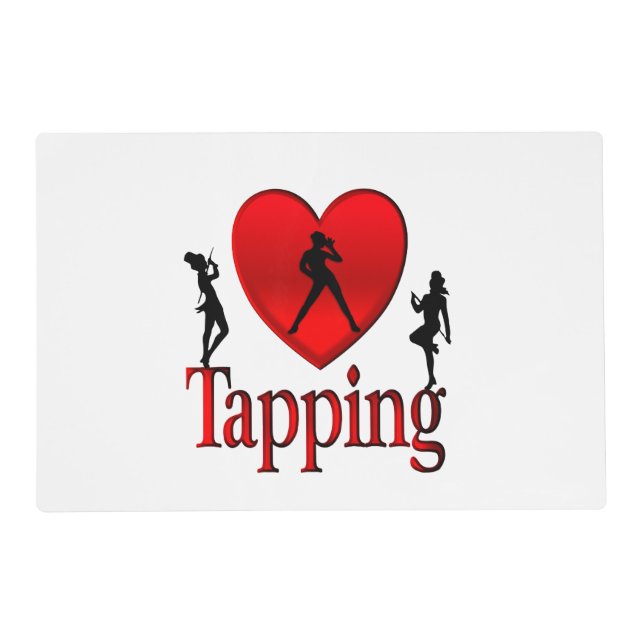 I Heart Tap Dance Placemat (Front)