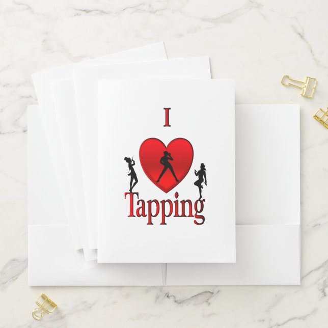 I Heart Tap Dance Pocket Folder (In Situ)