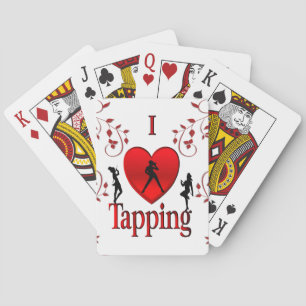 I Heart Tap Dance Poker Cards