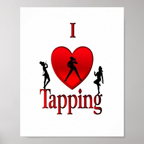 I Heart Tap Dance Poster