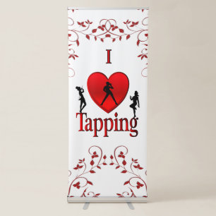 I Heart Tap Dance Retractable Banner