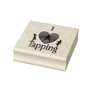 I Heart Tap Dance Rubber Stamp