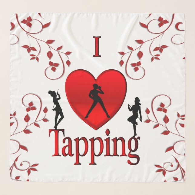 I Heart Tap Dance Scarf (Front)