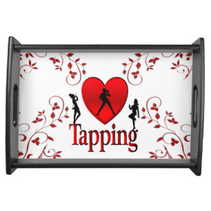 I Heart Tap Dance Serving Tray