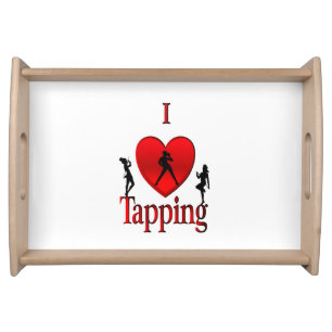 I Heart Tap Dance Serving Tray