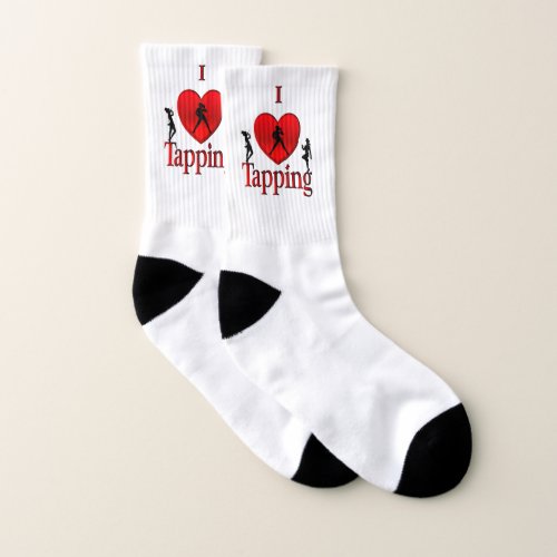 I Heart Tap Dance Socks