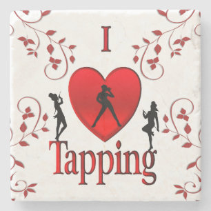 I Heart Tap Dance Stone Coaster