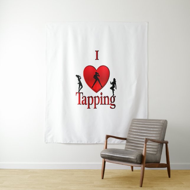 I Heart Tap Dance Tapestry (In Situ)