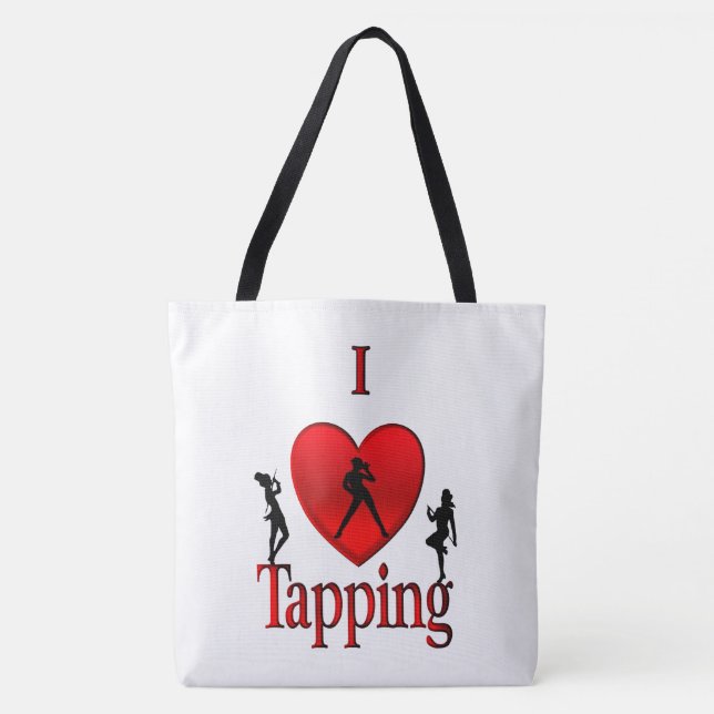 I Heart Tap Dance Tote Bag (Front)