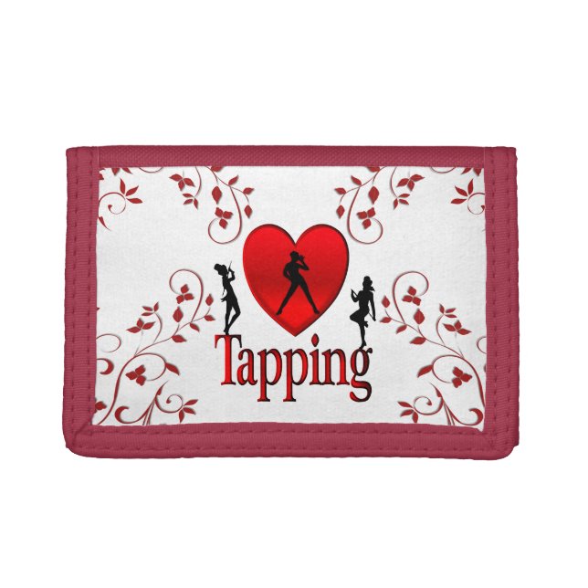 I Heart Tap Dance Trifold Wallet (Front)