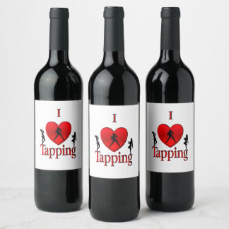 I Heart Tap Dance Wine Label