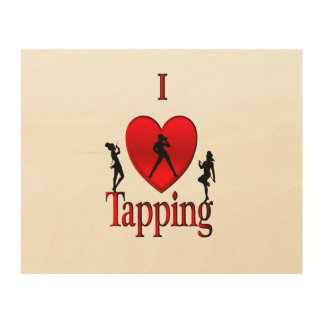 I Heart Tap Dance Wood Wall Art