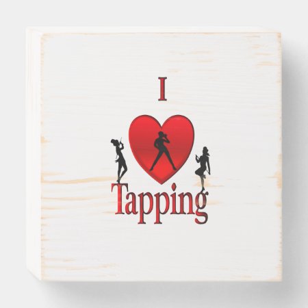 I Heart Tap Dance Wooden Box Sign