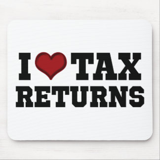 I Heart Tax Returns Mouse Pad