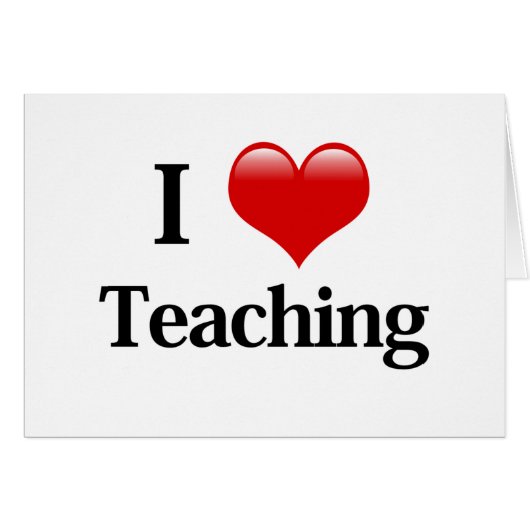 I Heart Teaching Cards (Front Horizontal)